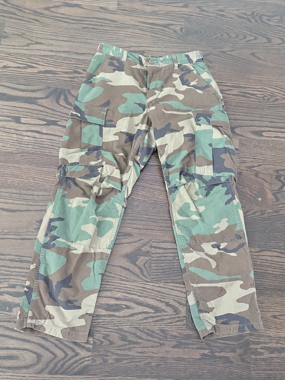 Rothco Woodland Camo Cargo Pants - Green, Brown